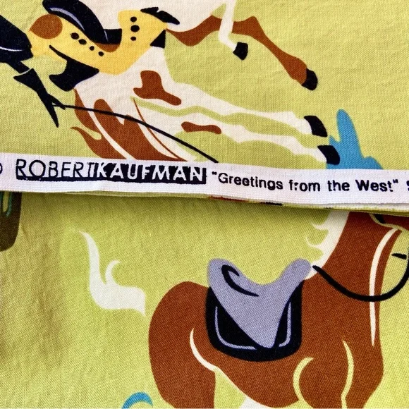 Fabric : Material - Greetings from the West - Robert Kaufman - Retro Western - Picture 2 of 2